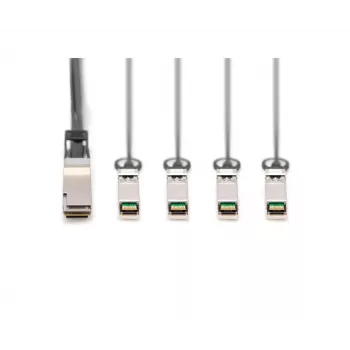 Digitus 40G QSFP+ į 4XSFP+ tiesioginio prijungimo kabelis 2 m