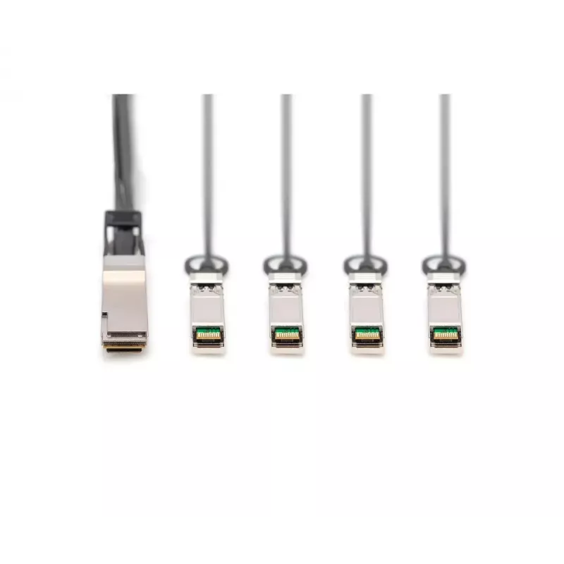 Digitus 40G QSFP+ į 4XSFP+ tiesioginio prijungimo kabelis 2 m