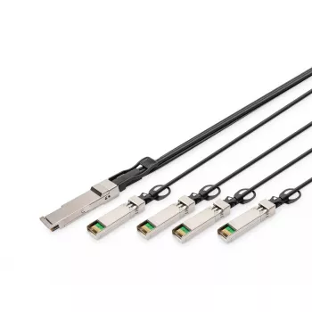 Digitus 40G QSFP+ į 4XSFP+ tiesioginio prijungimo kabelis 2 m