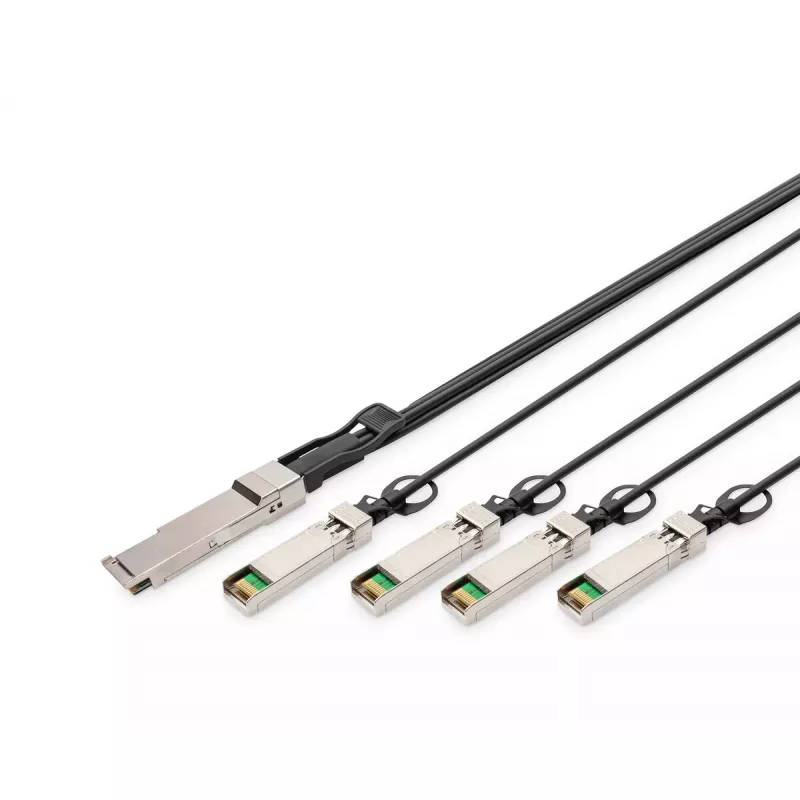 Digitus 40G QSFP+ į 4XSFP+ tiesioginio prijungimo kabelis 2 m