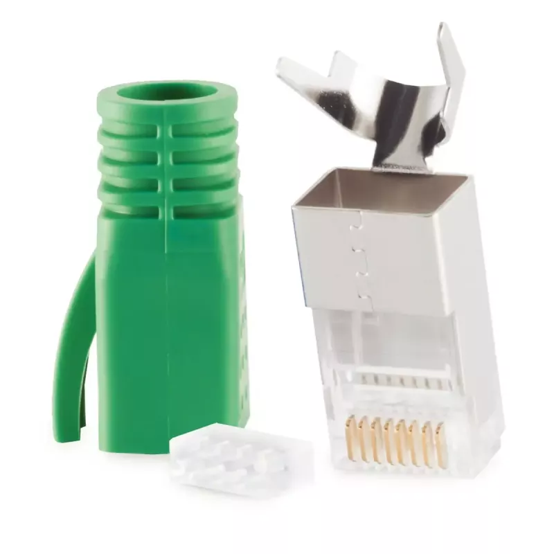 Laido jungtis RJ-45 ShiverPeaks 72067-G žalia