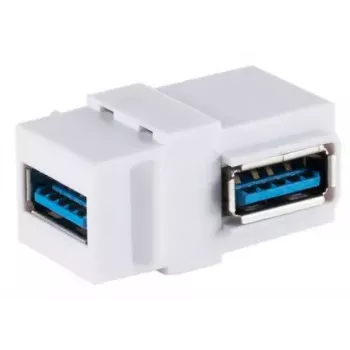 Keystone modulis ShiverPeaks S/CONN 08-10042 Kampinis USB A Baltas