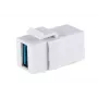 Keystone modulis ShiverPeaks S/CONN 08-10042 Kampinis USB A Baltas