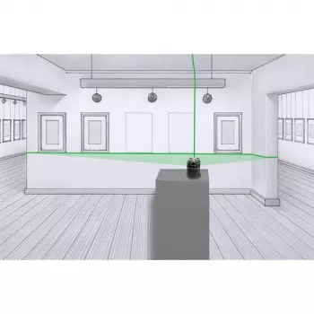 Linijinis lazeris Laserliner PocketCross-Laser 2G horizontalus vertikalus įvairiaspalvis