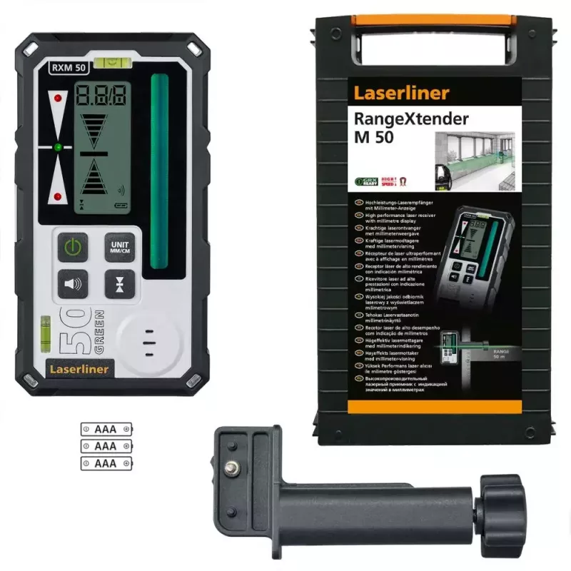 Lazerinis tolimatis Laserliner RangeXtender M50 juodas 50 m nuotolis