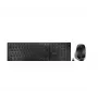 CHERRY DW 9500 plonas klaviatūra Pelė įtraukta Universali RF Belaidis + Bluetooth AZERTY Prancūziška Juoda, Pilka