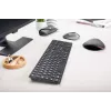 Klaviatūra Cherry KW 9100 plonas belaidė RF + Bluetooth QWERTY UK anglų juoda 108 klavišai 1,2 m laidas