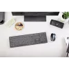 Klaviatūra Cherry KW 9100 plonas belaidė RF + Bluetooth QWERTY UK anglų juoda 108 klavišai 1,2 m laidas