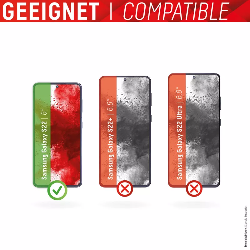 Displex Full Cover ekrano apsauga Samsung Galaxy S22 grūdintas stiklas