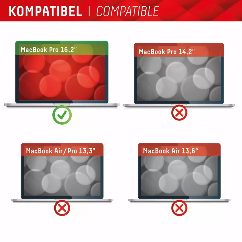 Displex PRIVACY SAFE magnetinis dvipusis privatumo filtras, skirtas MacBook Pro 16,2''