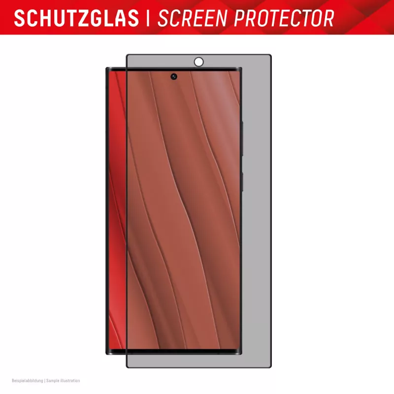 “Displex” privatumo stiklo apsauga (10H) “Samsung Galaxy S24 Ultra”, ekologiškas tvirtinimo rėmelis, privatumo filtras