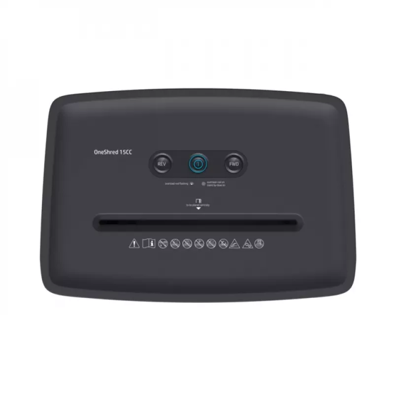 HP OneShred 15CC popieriaus smulkintuvas Dalelių pavidalo smulkinimas 65 dB 22 cm Balta