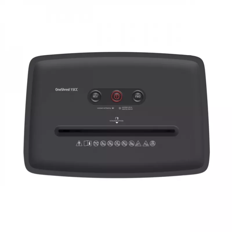 HP OneShred 15CC popieriaus smulkintuvas Dalelių pavidalo smulkinimas 65 dB 22 cm Balta