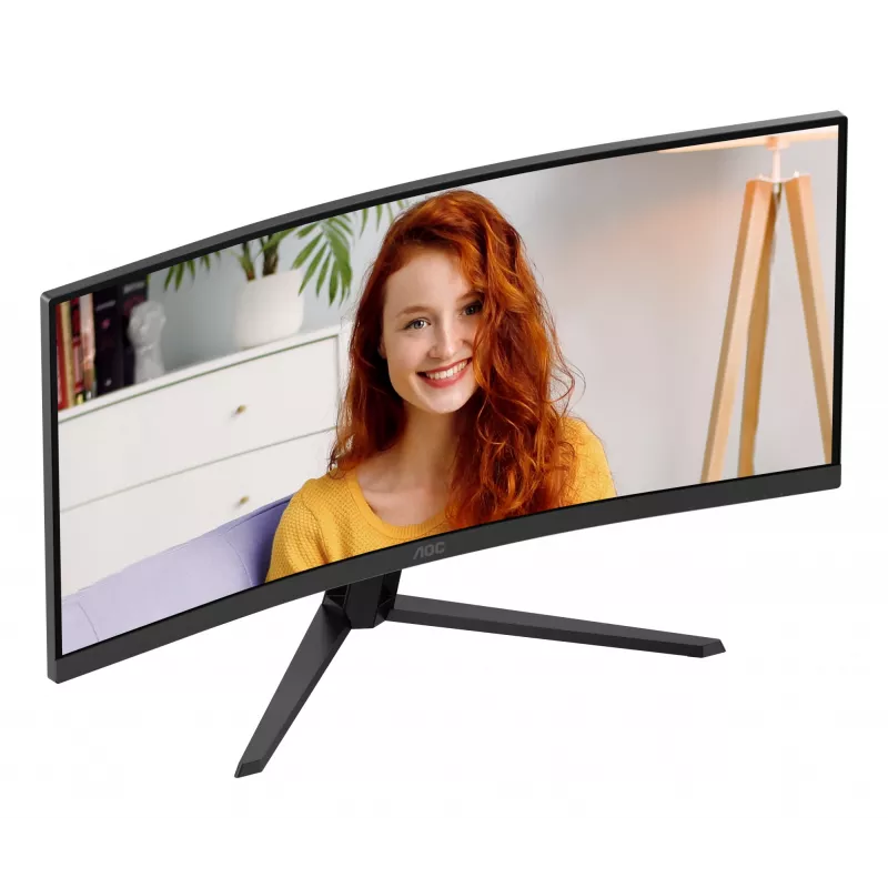 AOC B3 CU34B3E kompiuterio monitorius 86,4 cm (34 colių) 3440 x 1440 pikselių Wide Quad HD LED juodas