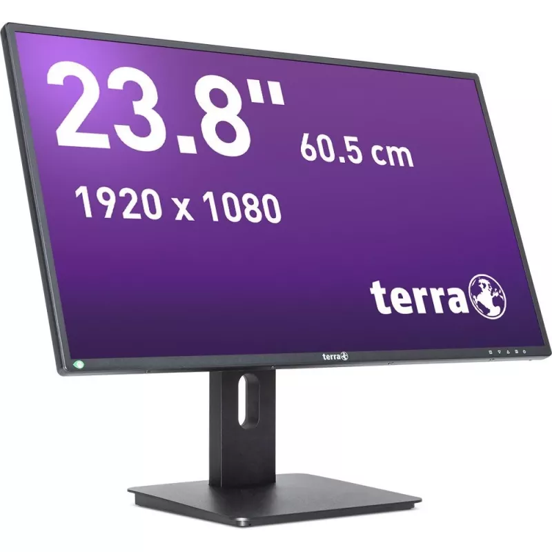 TERRA 3030250 kompiuterio monitorius 60,5 cm (23,8 col.) 1920 x 1080 pikseliai Full HD LED juodas