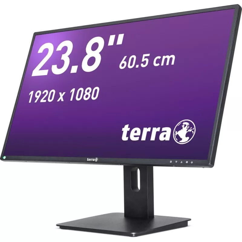 TERRA 3030250 kompiuterio monitorius 60,5 cm (23,8 col.) 1920 x 1080 pikseliai Full HD LED juodas