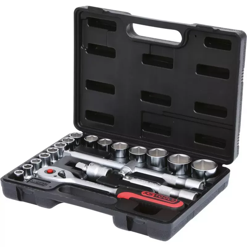 Raktų galvučių rinkinys KS Tools 911.0620 1/2 colio pavara 20 galvučių 3,3 kg