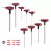 L formos Torx raktų rinkinys KS Tools 151.8160 — 9 dalių, chromo-vanadžio plienas, metalinė apdaila