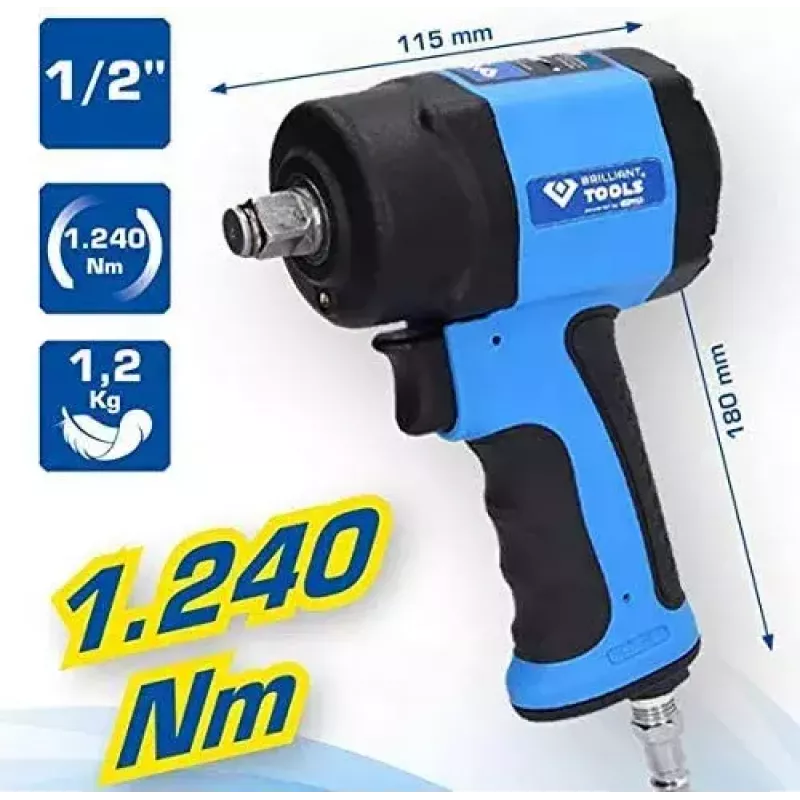 Smūginis suktuvas Brilliant Tools BT160400 710 N⋅m 1.2 kg