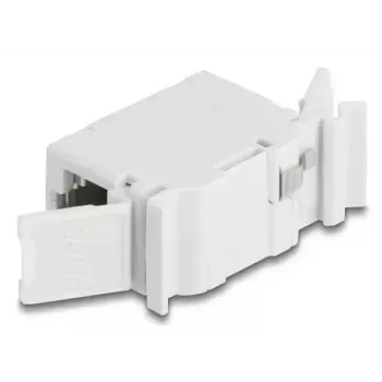DeLOCK 90768 keystone modulis Plokščias Pilka RJ-45