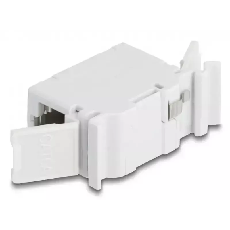 DeLOCK 90768 keystone modulis Plokščias Pilka RJ-45