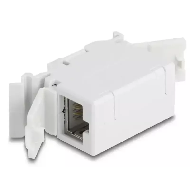DeLOCK 90768 keystone modulis Plokščias Pilka RJ-45