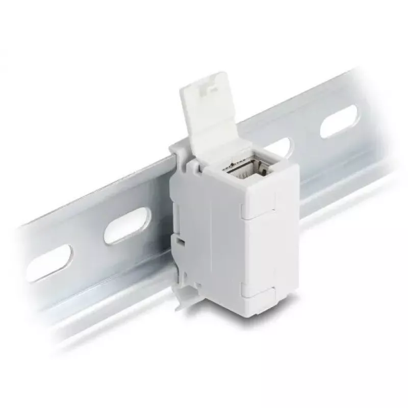 DeLOCK 90768 keystone modulis Plokščias Pilka RJ-45