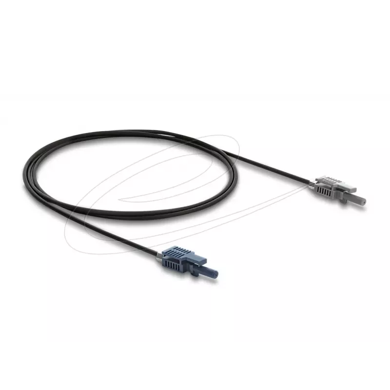 DELOCK šviesolaidžio adapteris 90998 daugiamodis POF laidas 100 cm juoda/pilka