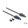 Skaidulinis optinis kabelis DELOCK 91022 daugiamodis POF 3 m, juoda/pilka