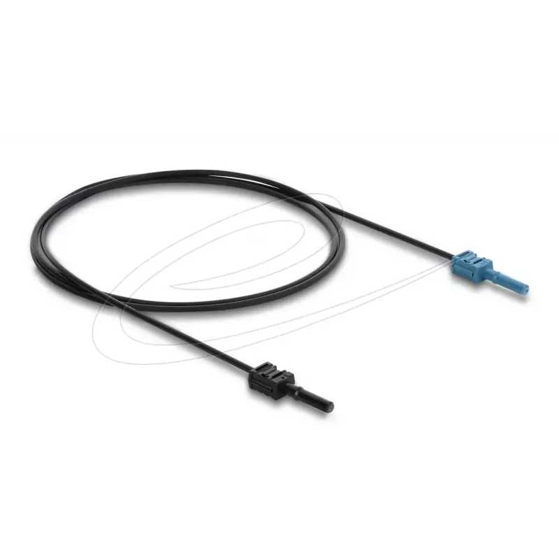 DELOCK 91023 šviesolaidinis adapteris, daugiamodis, plastikinis POF kabelis 1,0 m, juoda/mėlyna