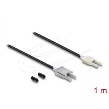 Skaidulinės optikos adapterio laidas DELOCK 91027 daugiamodis 100 cm juodas/pilkas, 1 vnt.