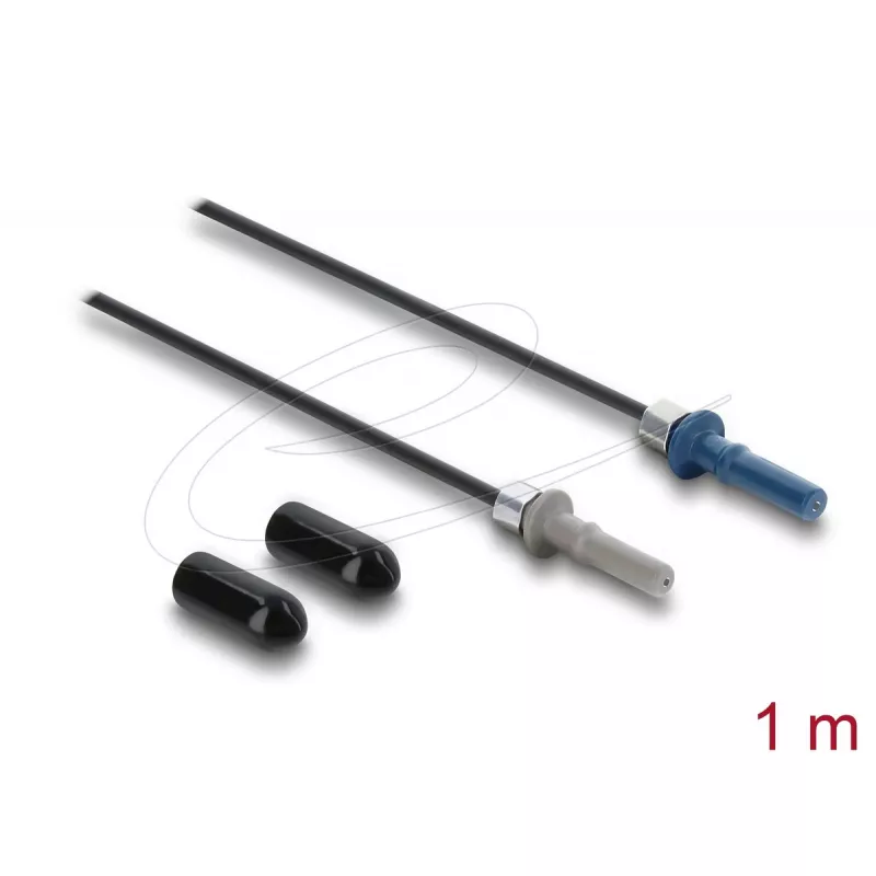 DELOCK 91031 šviesolaidinis adapteris — daugiamodis, 1,0 m kabelis, juoda/pilka/mėlyna, 1 vnt.