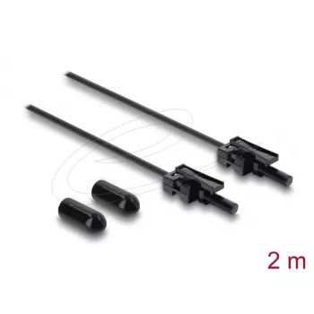 DELOCK plastikinis POF šviesolaidinis kabelis HFBR 4532‑4532Z Simplex ST–ST 2m
