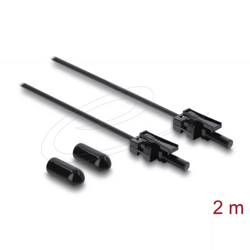 DELOCK plastikinis POF šviesolaidinis kabelis HFBR 4532‑4532Z Simplex ST–ST 2m