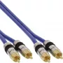 InLine Premium RCA garso kabelis 2x RCA kištukas / kištukas paauksuoti kontaktai 5 m
