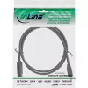 InLine FireWire 400 į 800 1394b laidas 4/9 kontaktų vyriškas 1,8 m juodas
