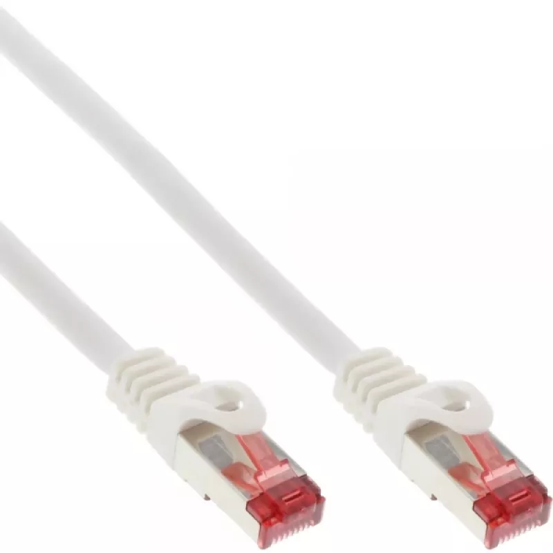 InLine komutacinis kabelis S/FTP PiMF Cat.6 250MHz PVC varis baltas 30m