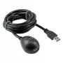 „InLine“ USB 3.2 Gen.1 laidas USB Type A M / A F + maitinimas, su stovu, juodas, 2 m