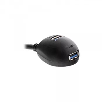 „InLine“ USB 3.2 Gen.1 laidas USB Type A M / A F + maitinimas, su stovu, juodas, 2 m