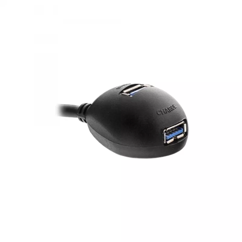„InLine“ USB 3.2 Gen.1 laidas USB Type A M / A F + maitinimas, su stovu, juodas, 2 m
