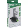 „InLine“ USB 3.2 Gen.1 laidas USB Type A M / A F + maitinimas, su stovu, juodas, 2 m
