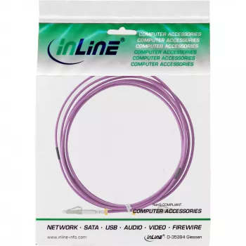 InLine šviesolaidinis dvipusis kabelis LC/LC 50/125µm OM4 50m