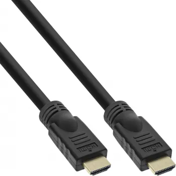 InLine HiD didelės spartos HDMI laidas su eternetu, 4K2K, kištukas/kištukas, auksuoti kontaktai, 15 m