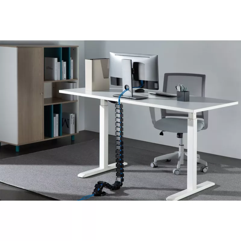 InLine Cable duct flexible for height-adjustable tables, 4 chambers, Juoda