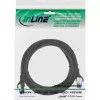 InLine komutacinis kabelis, Cat.6A, S/FTP, TPE lankstus, juodas, 0,25 m
