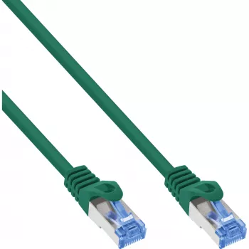 InLine 72633G tinklo kabelis Žalias 0,3 m Cat6a S/FTP (S-STP)