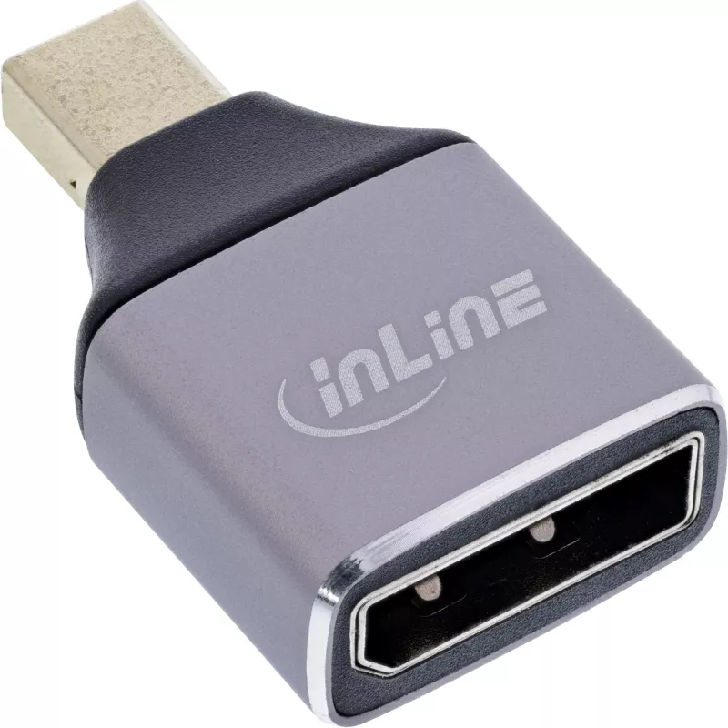 InLine 17291C laido lyties keitiklis DisplayPort Mini DisplayPort Pilka, Juoda