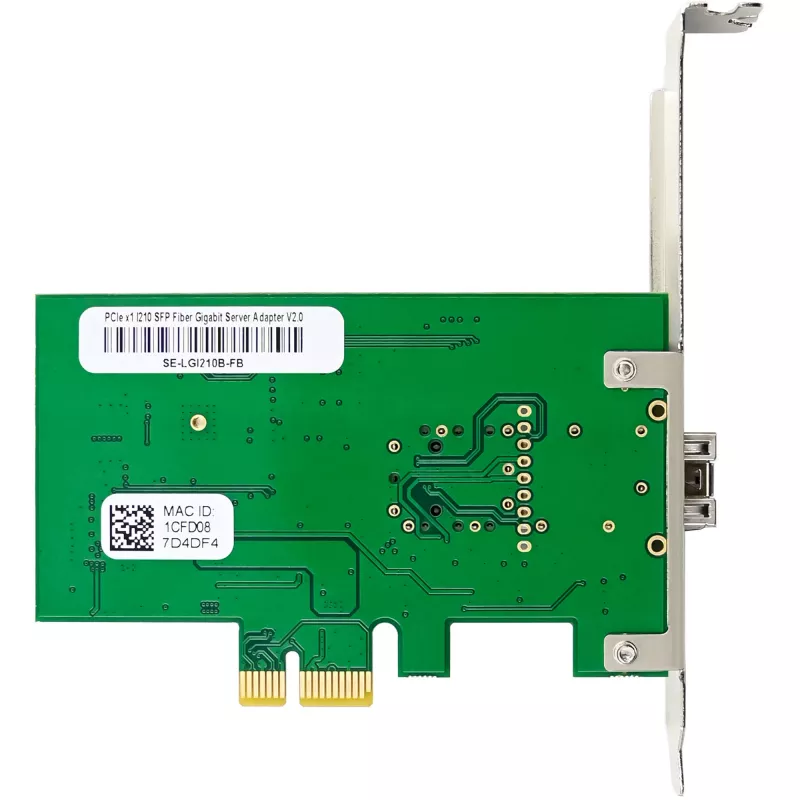 Vidinė tinklo plokštė InLine 51125N, šviesolaidinė, 1000 Mbit/s, PCI Express