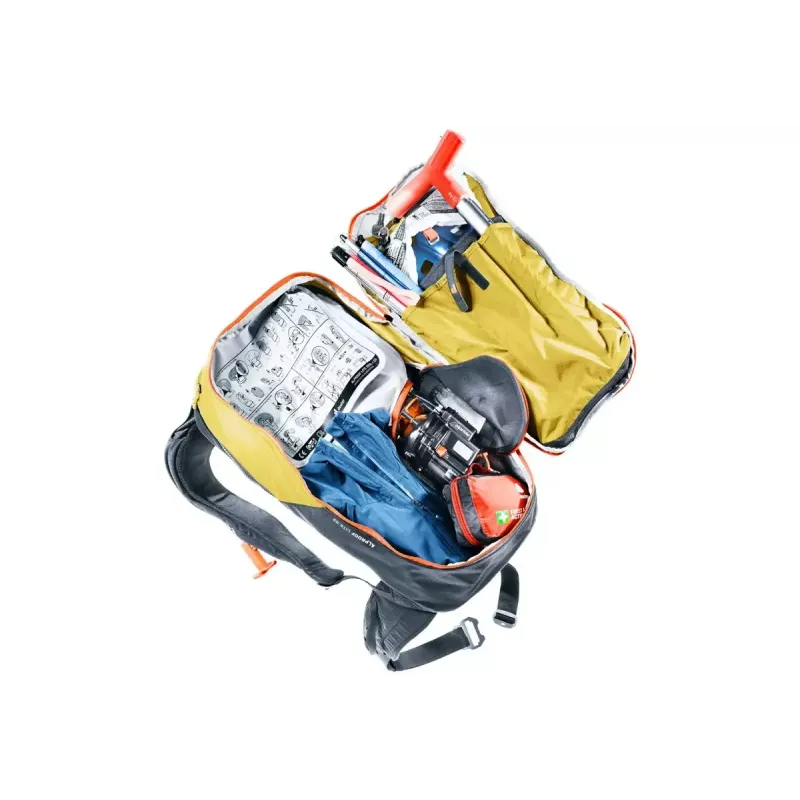Lavinos kuprinė DEUTER Alproof Lite 22 – 22 L, ciberžolės/juoda, lengva, patvari