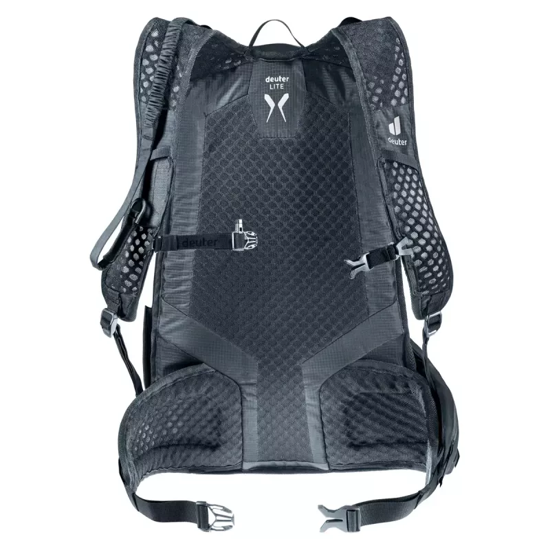Sportinė kuprinė DEUTER Updays 26 — 26 L, juoda, poliamidas, 51×31×23 cm, be PFAS